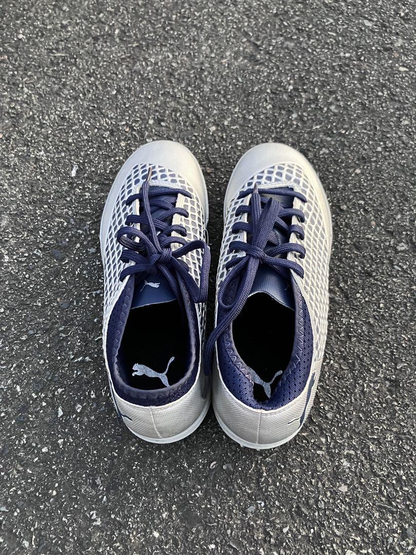PUMA shoes シルバー×ネイビー23cm メタリック　バギー相性⭕️