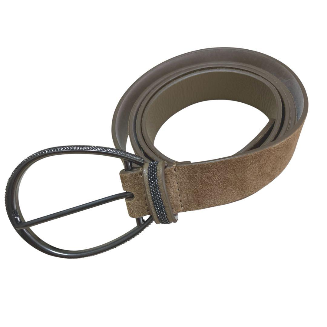 【未使用級】BRUNELLO CUCINELLI スエード　ベルト モニーレ