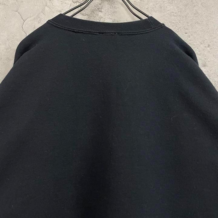 古着 USA 90s◆カレッジ スウェットトレーナー ブラック メンズ2XL