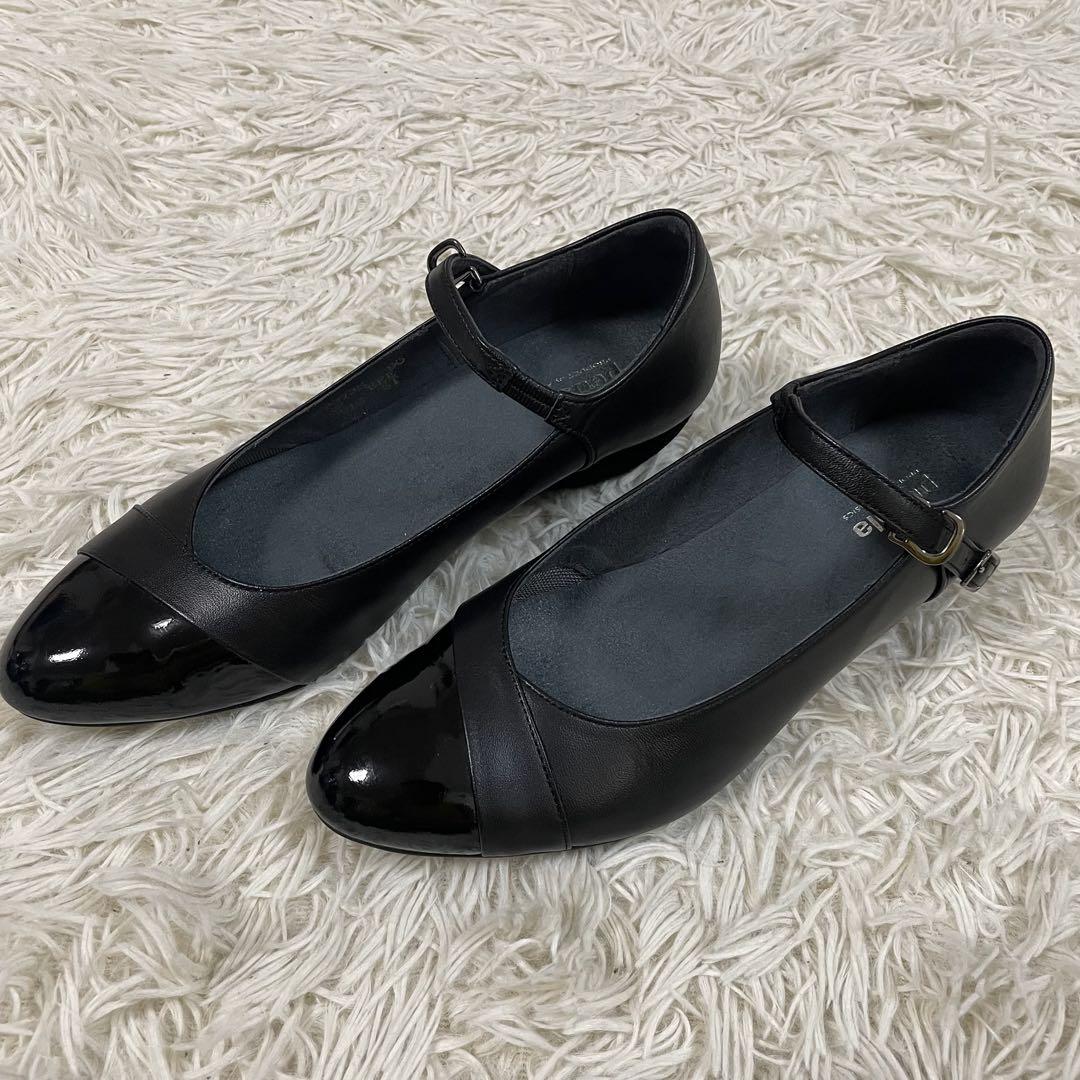 【未使用品】アシックス ペダラ コンフォートパンプス ストラップ 23cm 黒