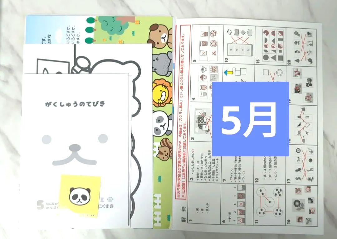 モコモコゼミ　年中　一年分　セット　美品　未記入　通信教育　SAPIX こぐま会 こぐま会教材、提携SAPIX(サピックス)ピグマの幼児通信教育
