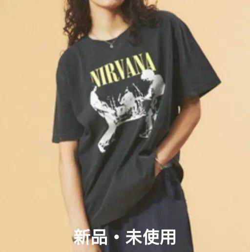 ◆ boohoo ◆ オーバーサイズ ニルヴァーナ Tシャツ boohoo NIRVANA ニルヴァーナ ライセンス Tシャツ BLACK (boohoo