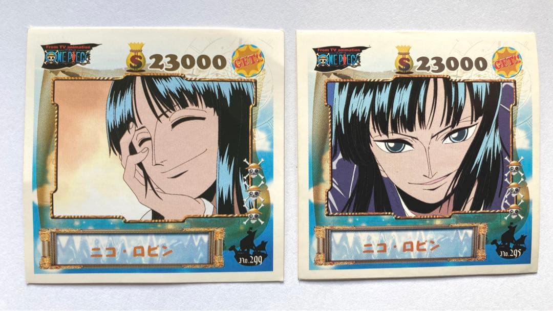 One Piece ワンピース 考古学者 ニコ ロビン シール ２枚セット メルカリ