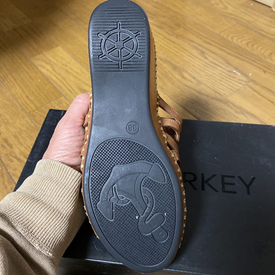 マーゴ MAGOTURKEY 本革 ミュールサンダル - メルカリ