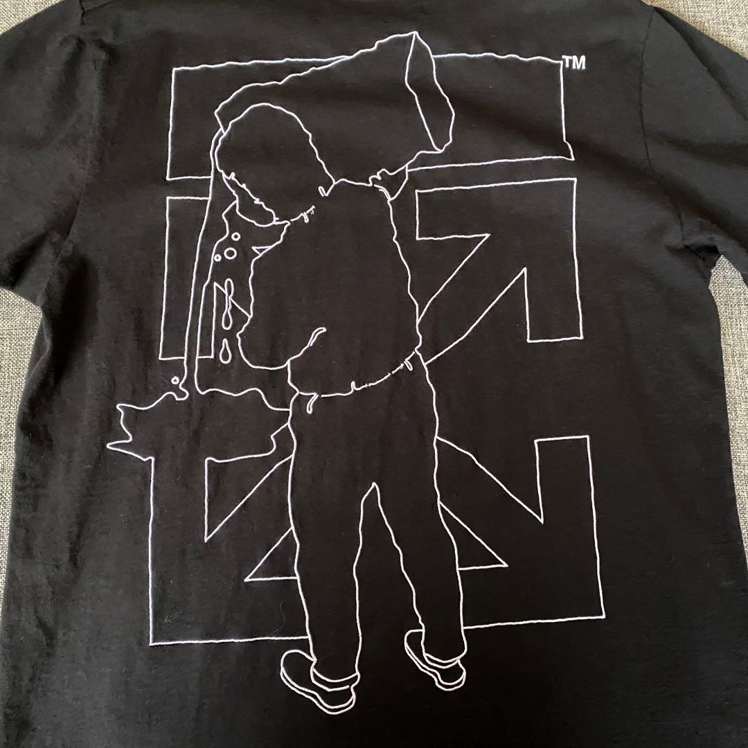OFF-WHITE バックロゴ刺繍 クロスアロー 半袖Tシャツ 【通販激安