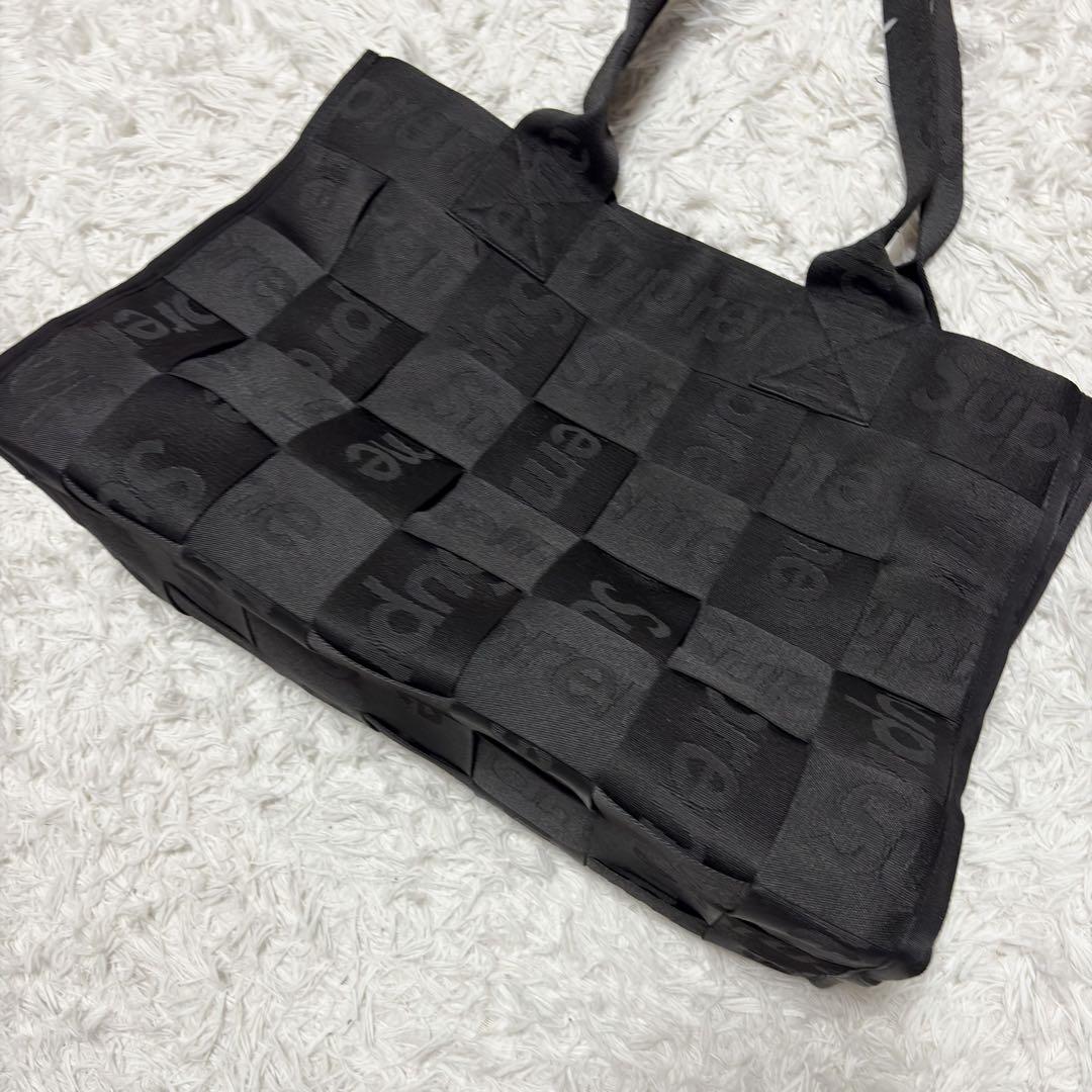 SUPREME 23SS Woven Large Tote トートバッグ 黒