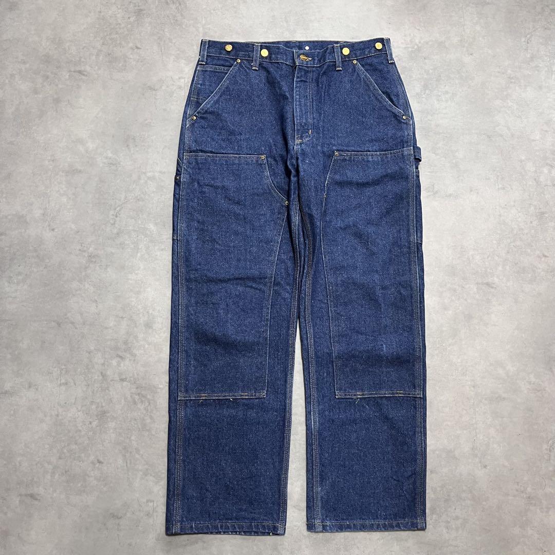 有名な高級ブランド 神サイズ デニムペインター ダブルニー Carhartt カーハート パンツ