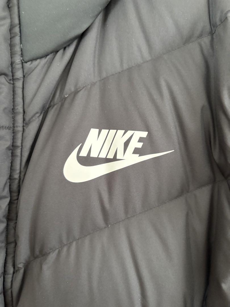 Nike フード付きダウンコート ブラック