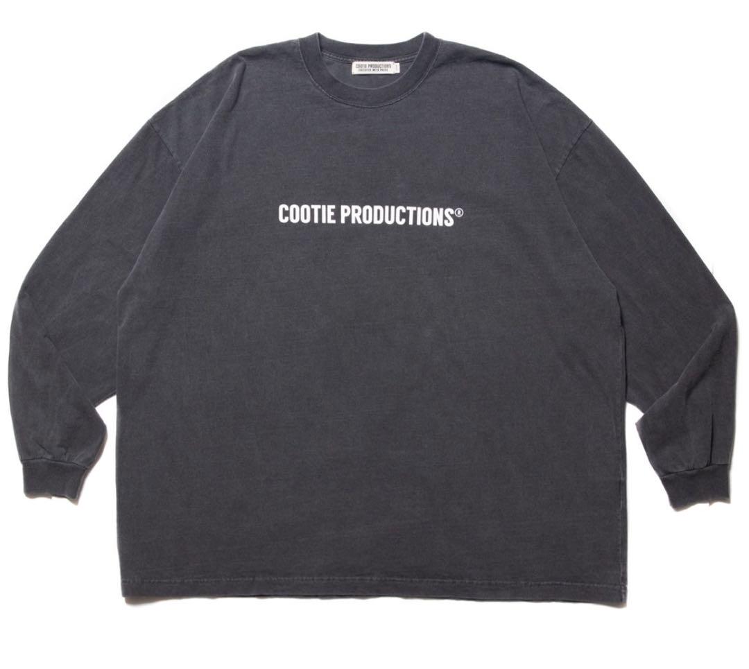 COOTIE Pigment Dyed L/S Tee Black クーティー