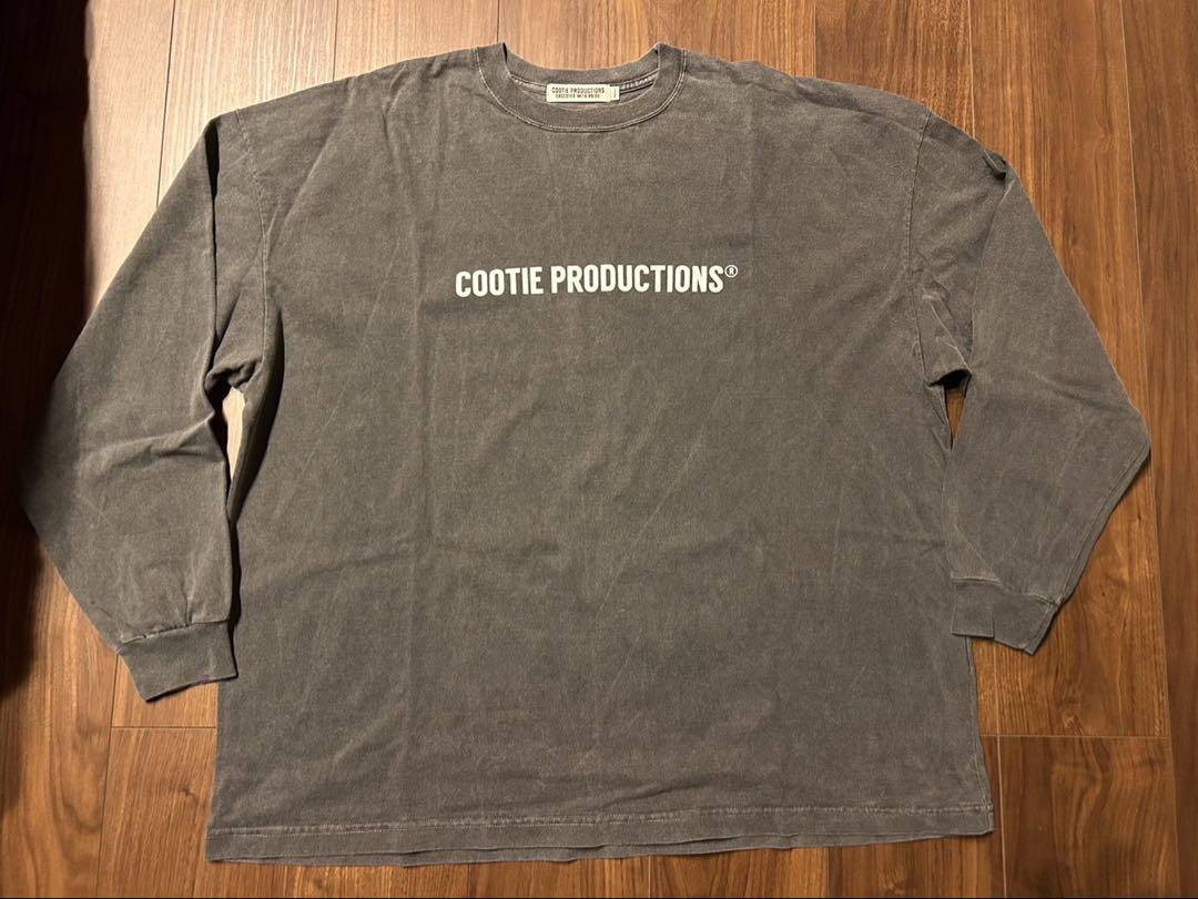 COOTIE Pigment Dyed L/S Tee Black クーティー