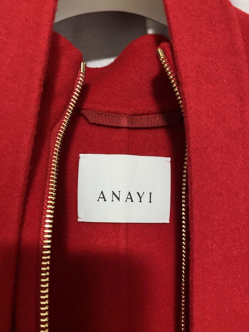 ANAYIアナイ★シャルムビーバーミドルケープコート