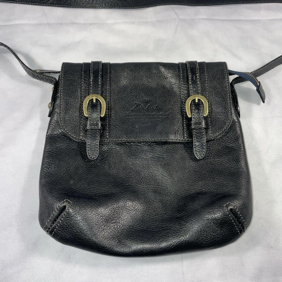 【馬蹄】Dakota ダコタ ショルダーバッグ レザー ブラック　レディース