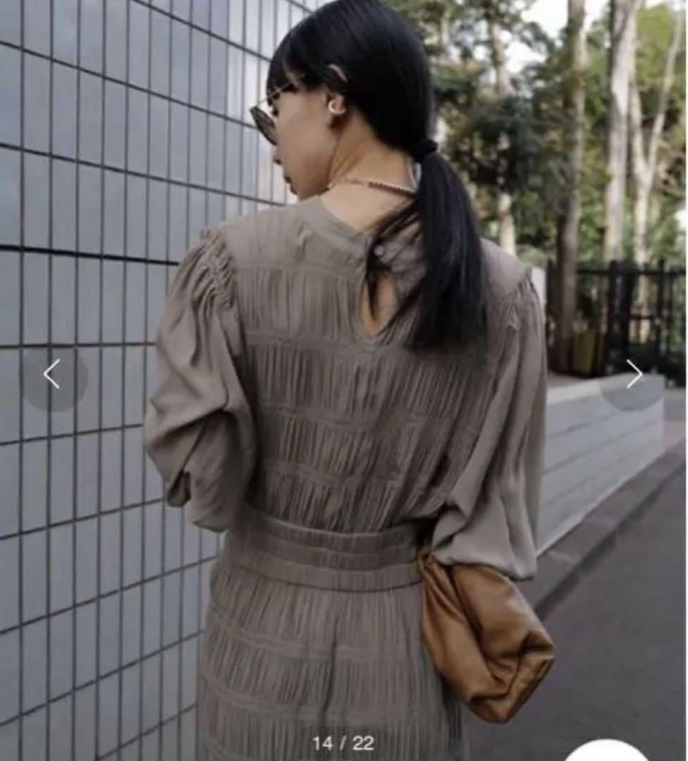 humoresque shirring dress ワンピース