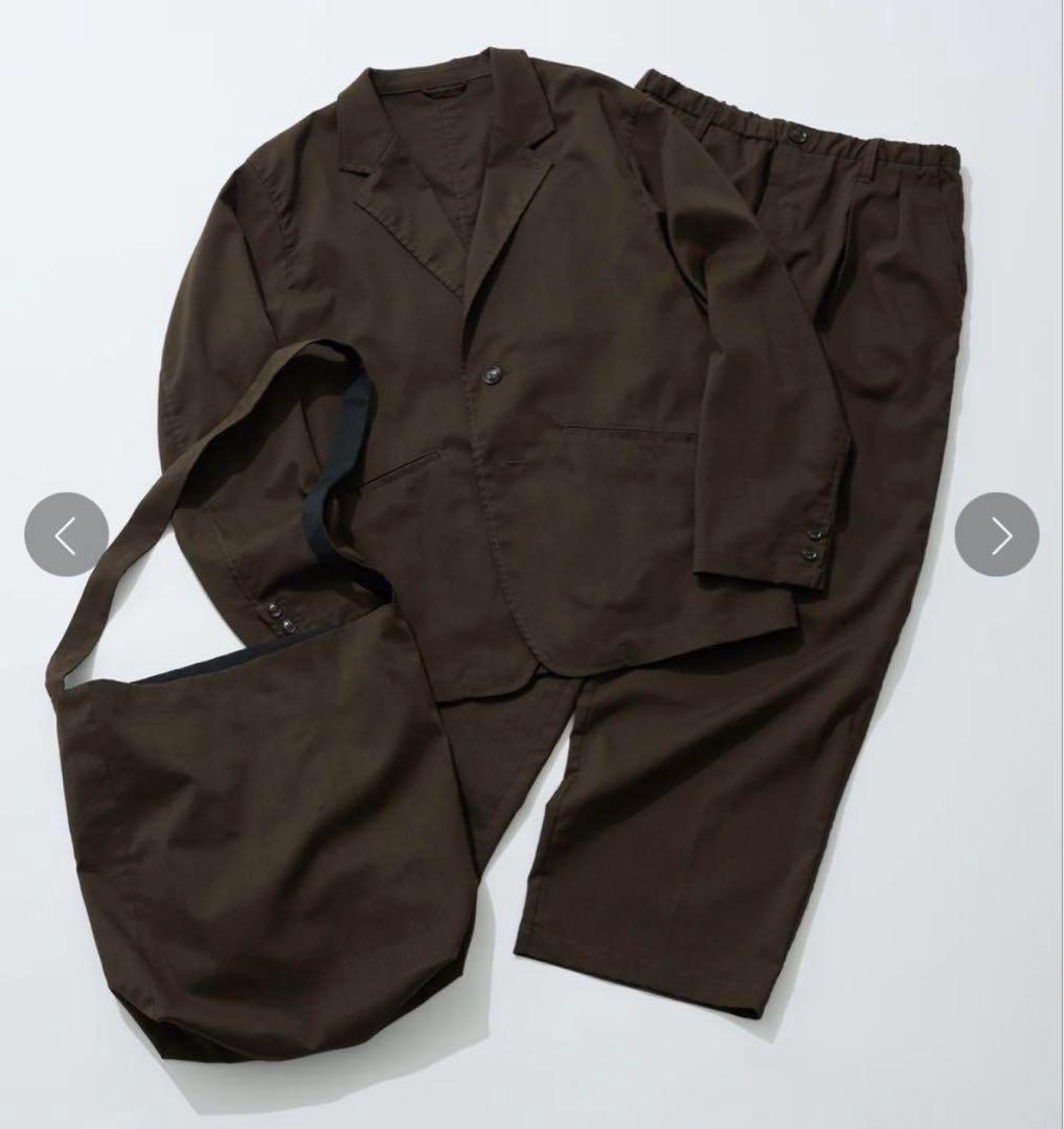 GHbM YUYA OFUJI TAILORED SETUP+BAG OVY L