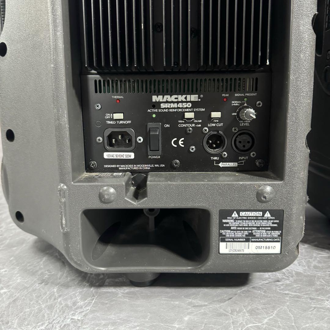 銘機】MACKIE PAスピーカー SRM450 ペア パワードスピーカー