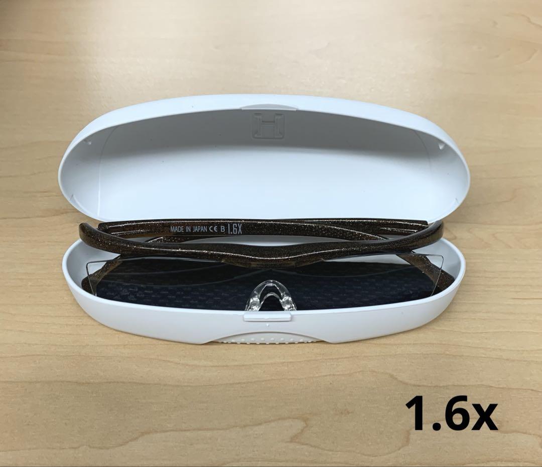 新品未使用　ハズキルーペ　コンパクト　1.6x ブラウン