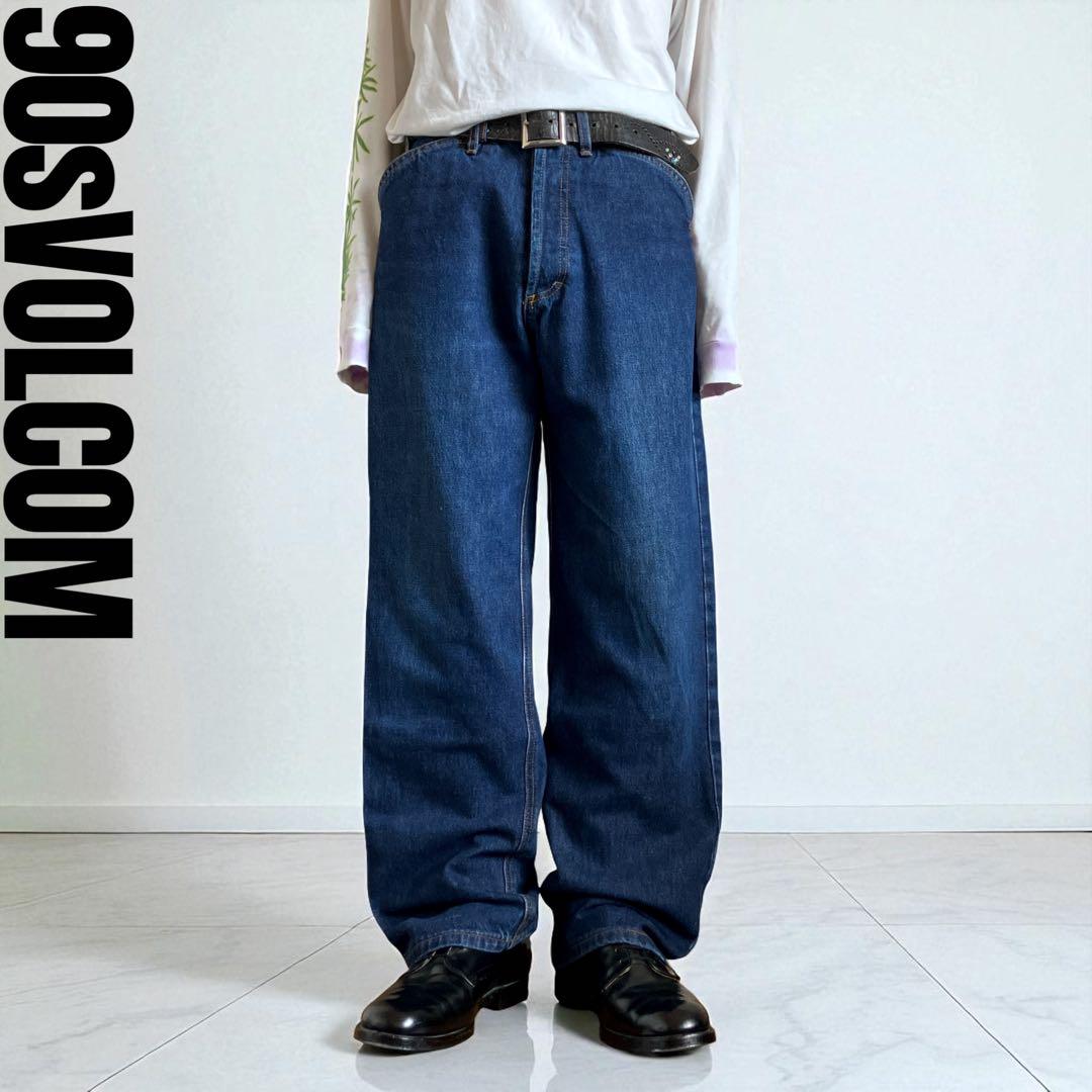 USA製90s VOLCOM フリスコデニムパンツ ワイドストレート レア