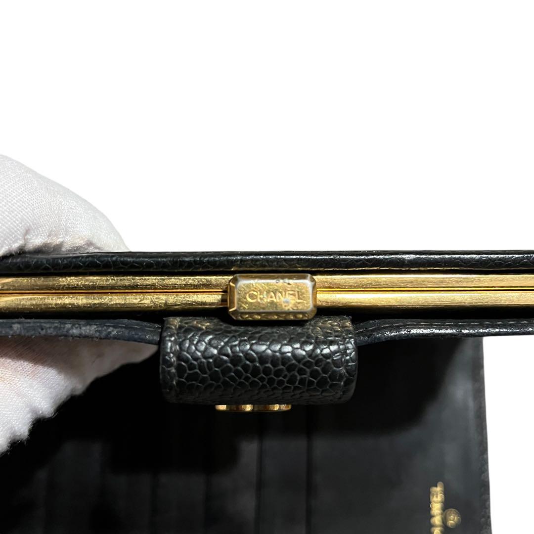 CHANEL シャネル長財布 ピコローレ ブラック がま口