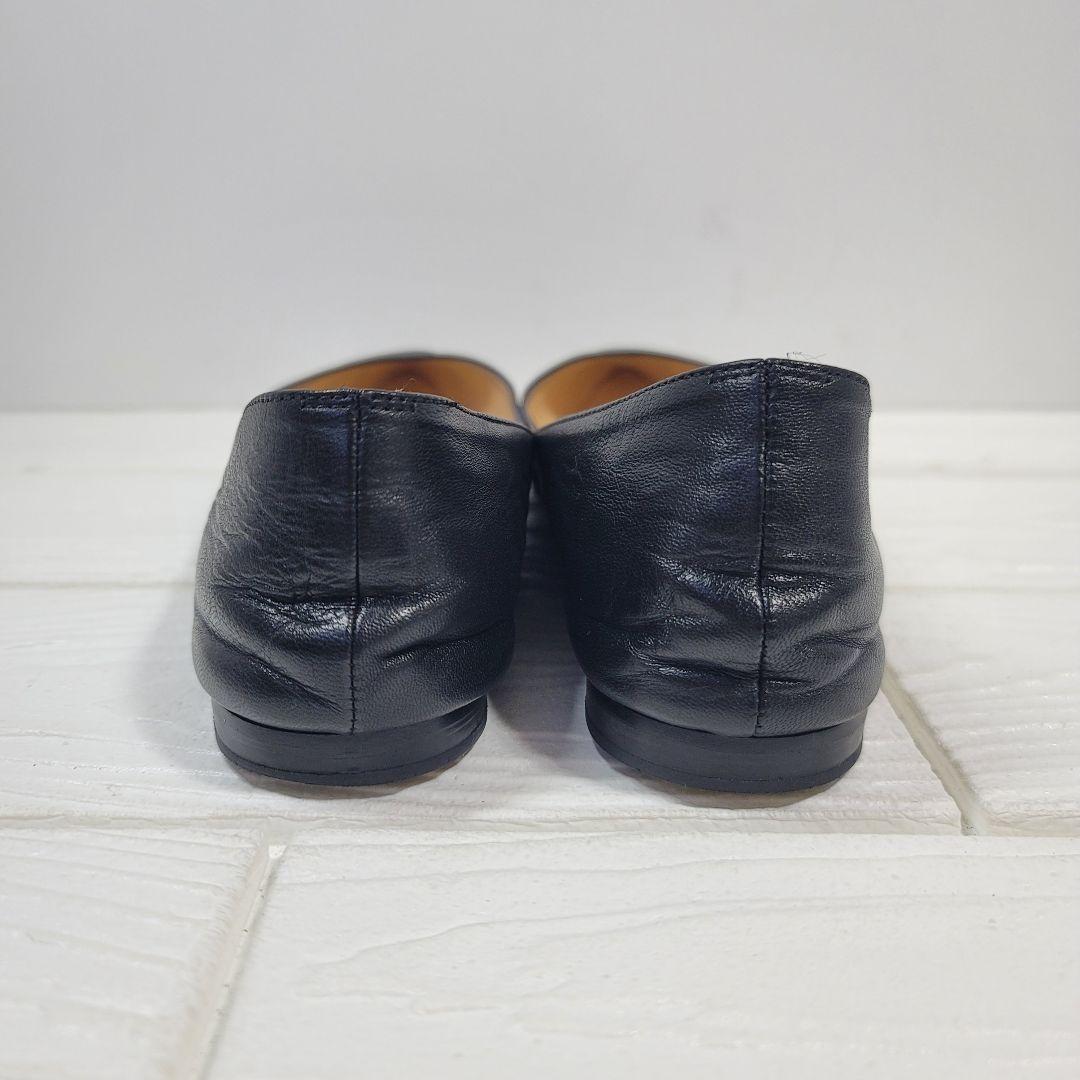 【美品 箱付】クリスチャンルブタン フラットシューズ 37(24cm) ブラック