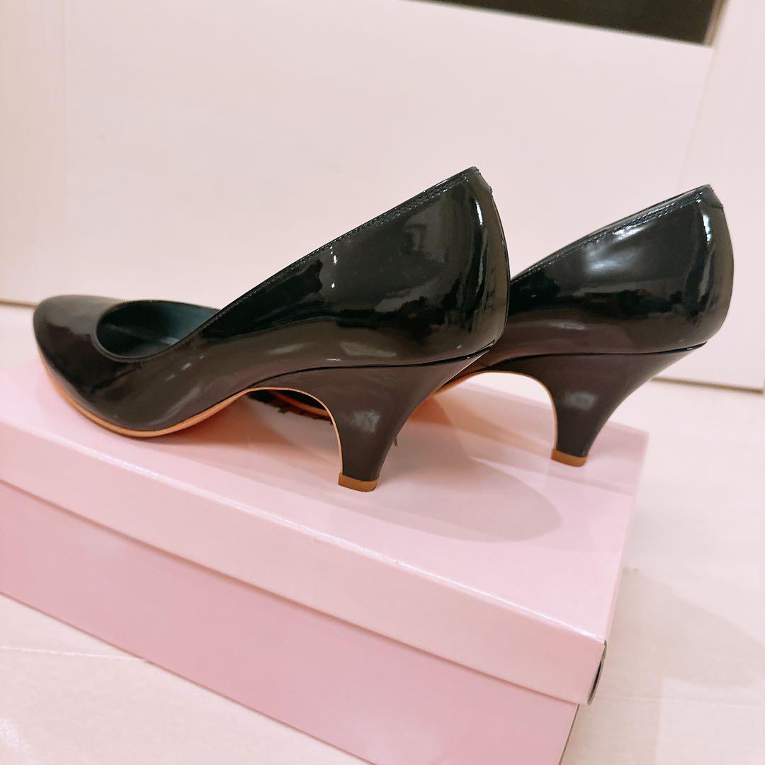 DIANA ダイアナ　エナメルポインテッドドゥ　パンプス　美品　ヒール7cm