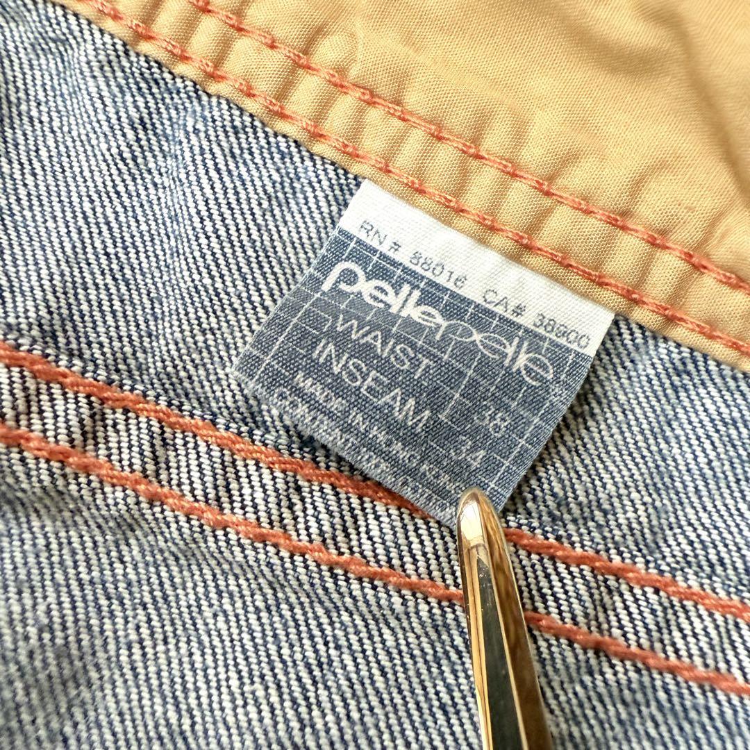 pellepelle ペレペレ 極太 デニム ジーンズ ストリート バギーパンツ