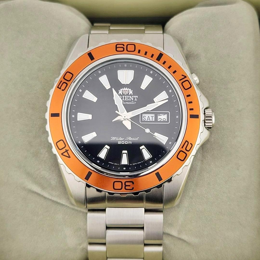 極美品 ORIENT MAKO XL FEM75004B9 自動巻腕時計