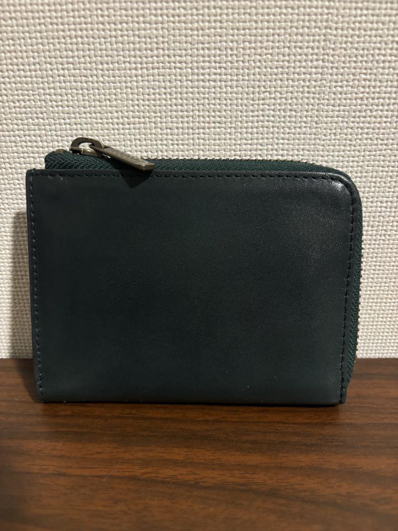 マザーハウス　アンティーク エルスタイル ハーフウォレット　ディープグリーン