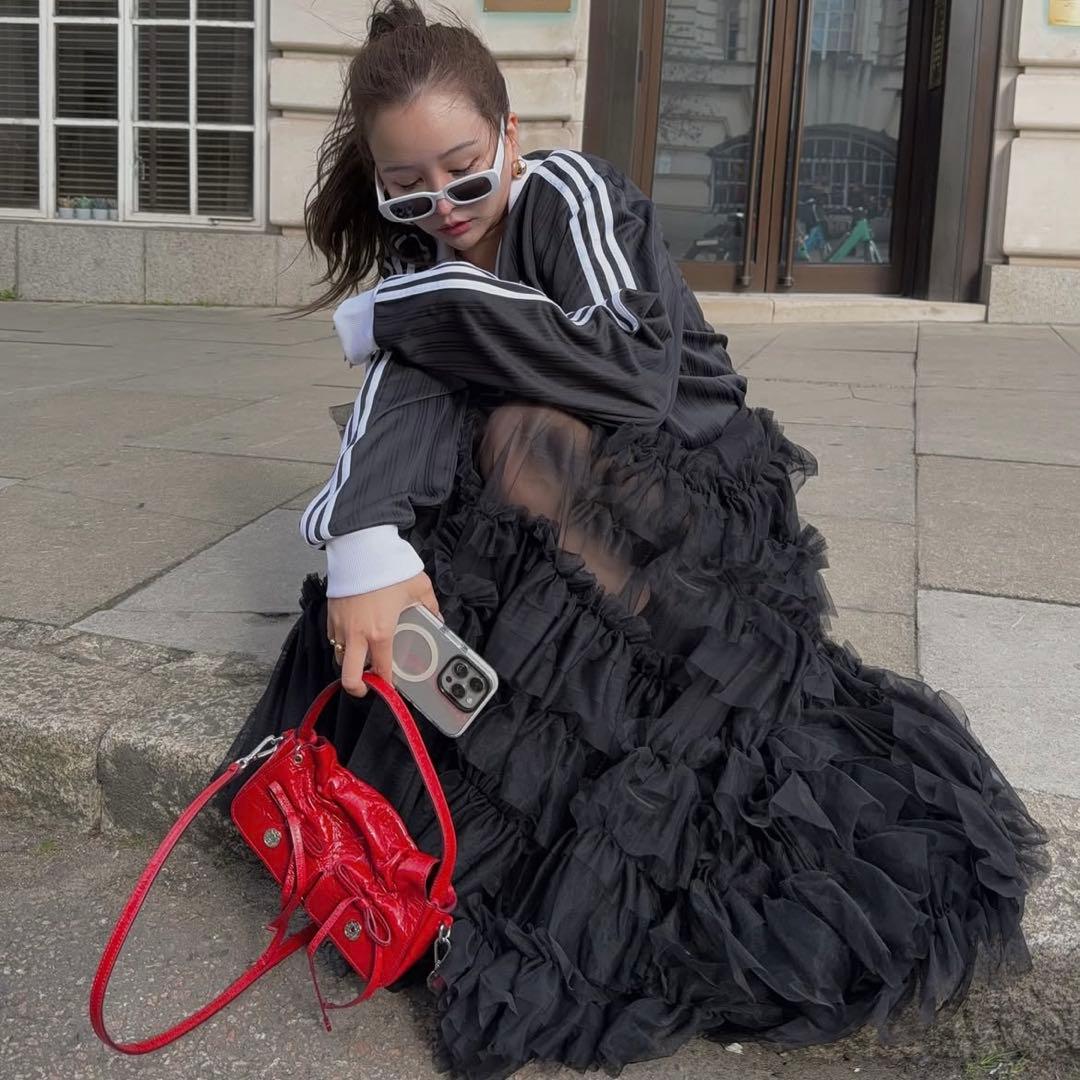 thetoé Heracles Tulle Skirt ロングスカートM