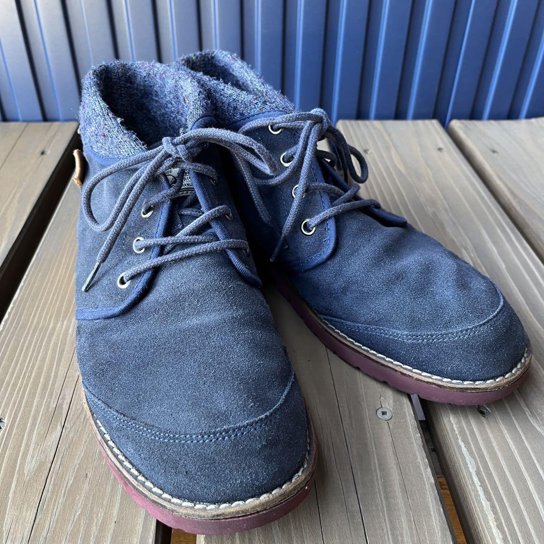 VANS 】チャッカブーツ 紺 グッドカラー スエード 希少 - メルカリ