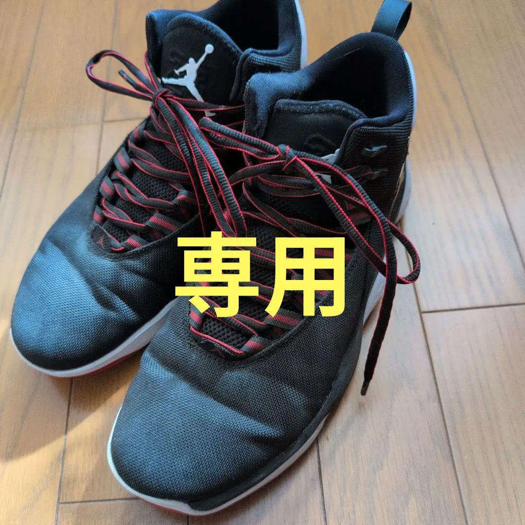 Jordan バスケットボールシューズ ブラック/レッド　26センチ　美品