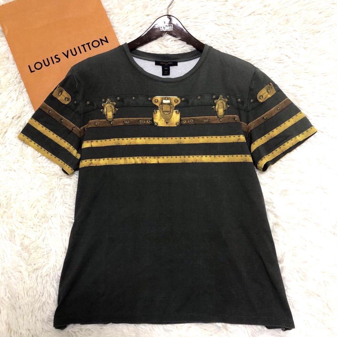 【極希少•2XL✨】ルイヴィトン 総柄 Tシャツ 鍵デザイン 総柄 グレー系 15,478円