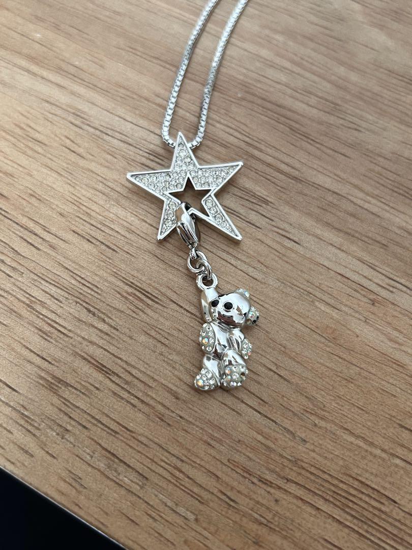 SWAROVSKI スワロフスキー スター ベア クマモチーフ ネックレス