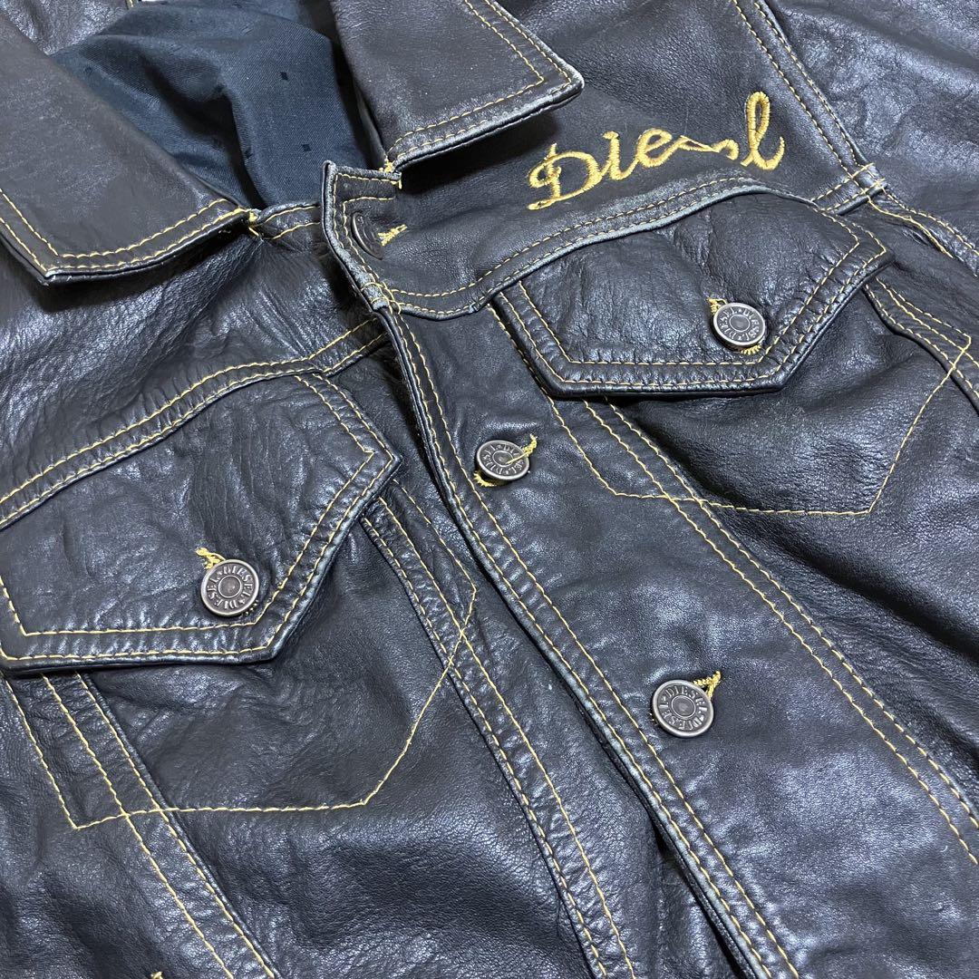 Diesel 黒 レザージャケット