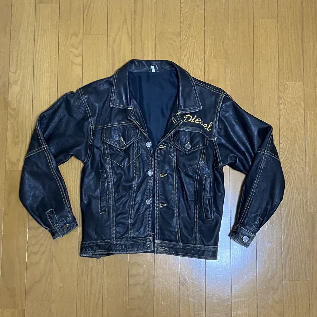 Diesel 黒 レザージャケット