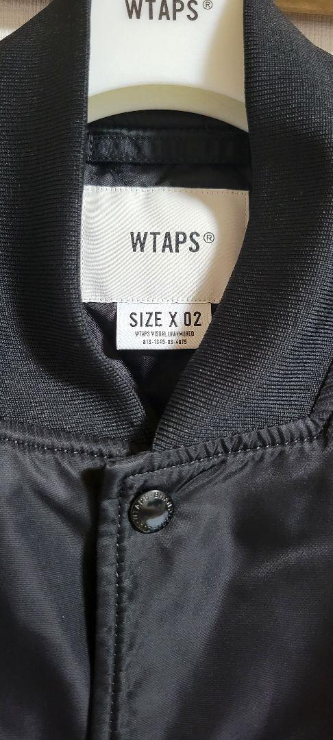 WTAPS TEAM JACKET BLACK 02 M クロスボーン 刺繍