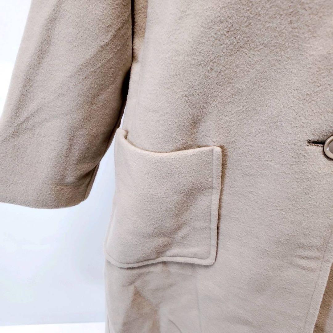 【美品】Mila Owen　ウール混　ポケット付　ウール、チェスターコート