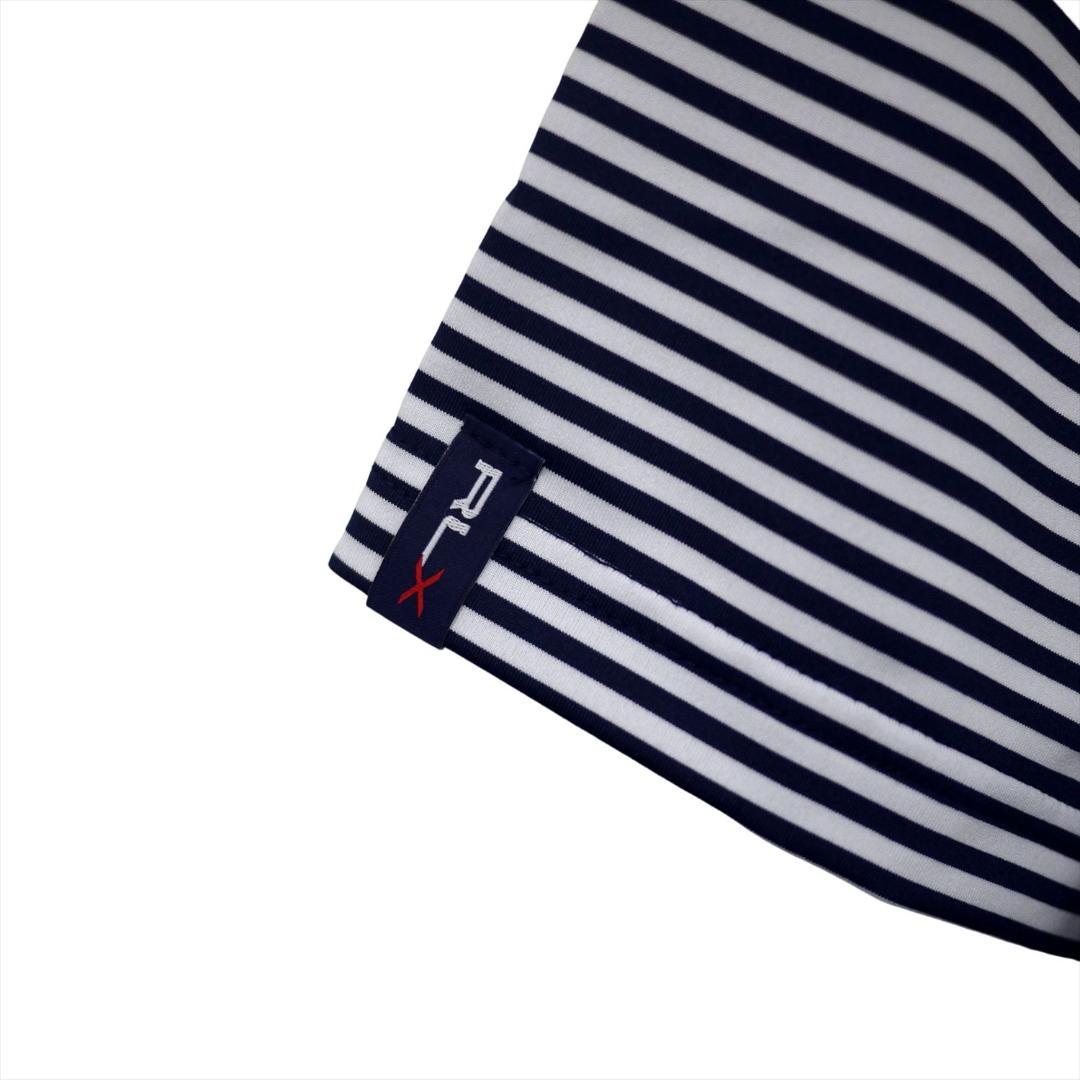 新品 RLX ラルフローレン 半袖ポロシャツ XXL 白紺 吸湿発散