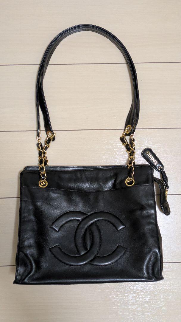 【美品・希少品】CHANELブラックレザー トートバッグ 美品・希少品】CHANELブラックレザー トートバッグ - メルカリ