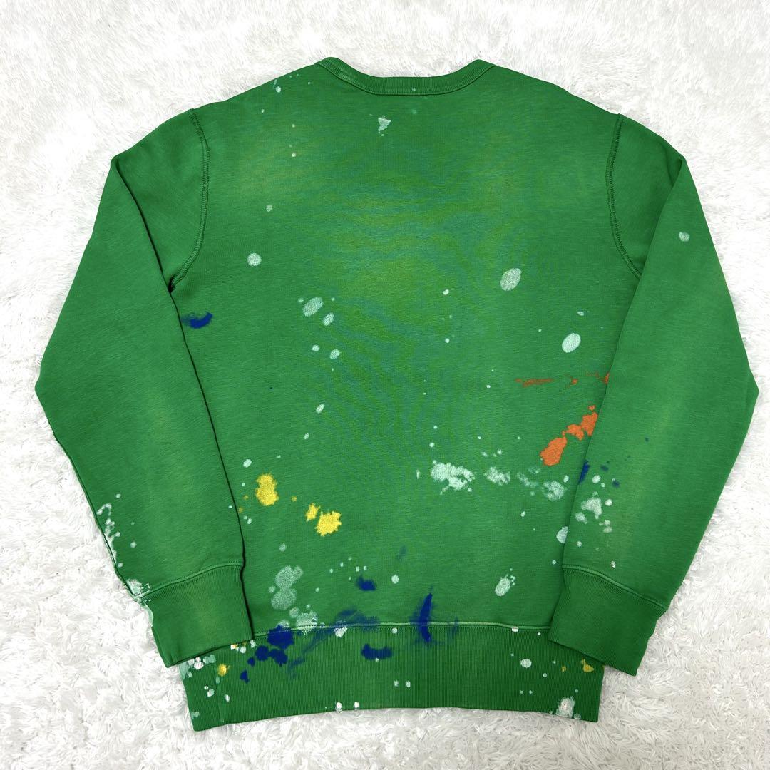 美品✨　Polo Ralph Lauren スウェット　ビンテージ加工　緑　XS