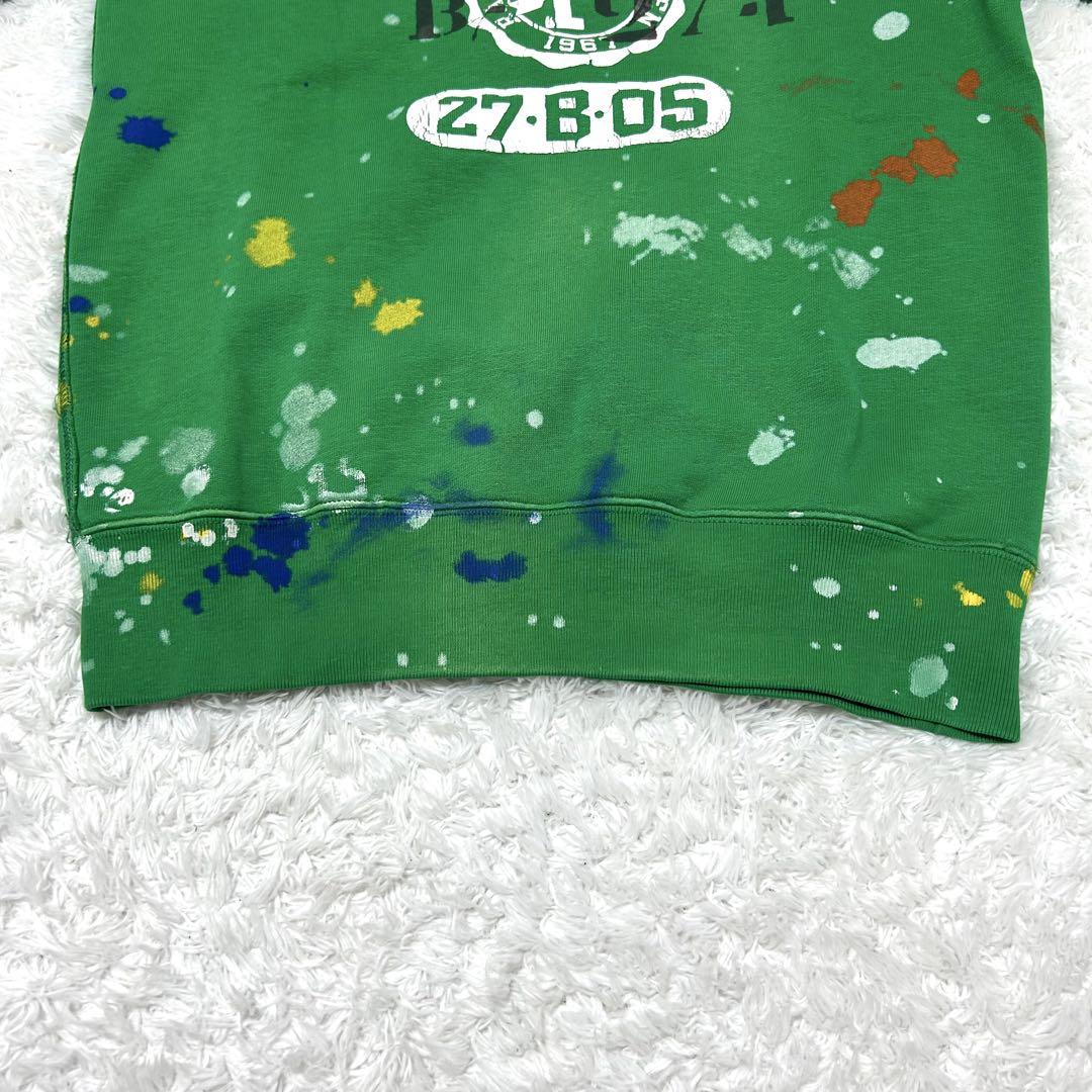 美品✨　Polo Ralph Lauren スウェット　ビンテージ加工　緑　XS