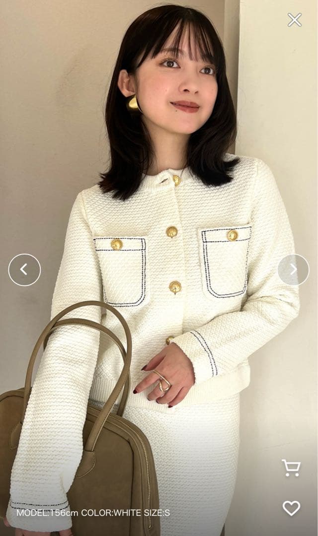 anuans アニュアンス ノー ニット ジャケットS anuans