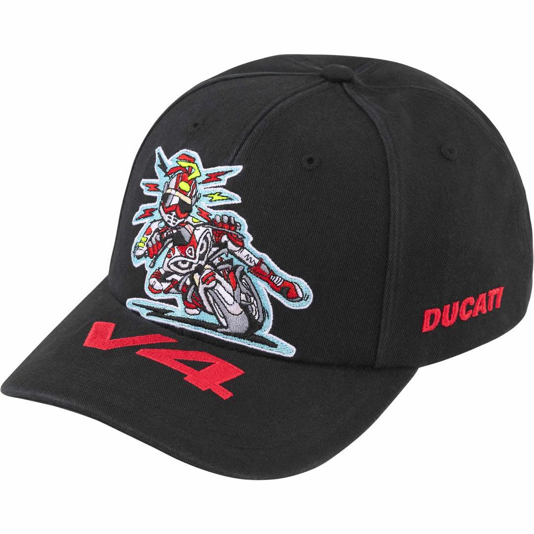 Supreme®/Ducati® 6-Panel Cap Black