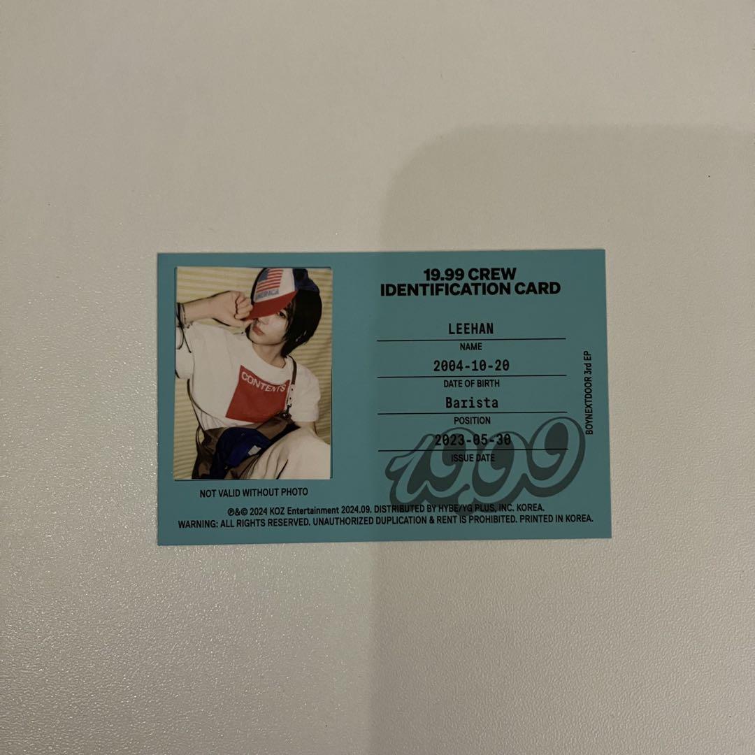 BOYNEXTDOOR 19.99 メンバー全員直筆サイン盤 - メルカリ