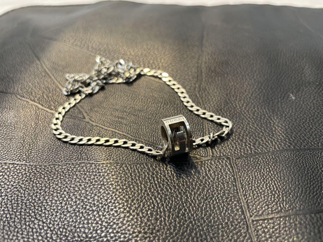 GUCCI シルバー Gリング　ネックレス