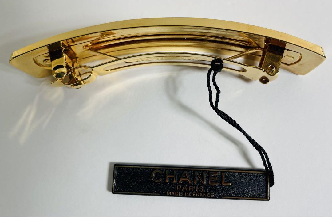 シャネル　バレッタ　ヴィンテージ　レア 値下げ！CHANEL シャネル ヘアバレッタ レア ヴィンテージ