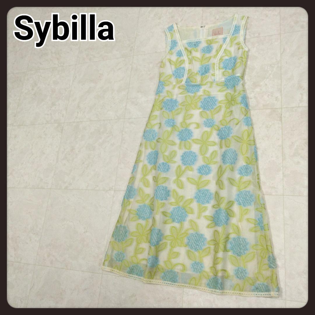 シビラ　花柄ワンピース　S　Sybilla