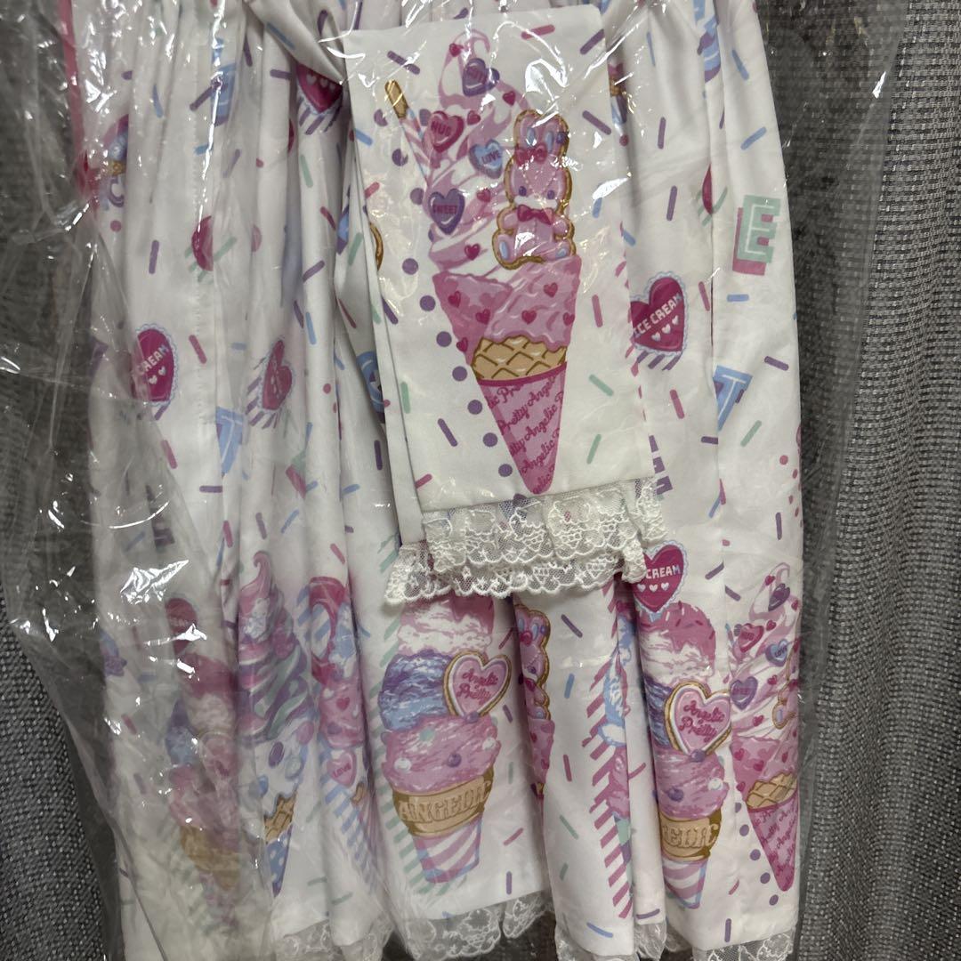 新品 Decoration Ice CreamジャンパースカートSet 白