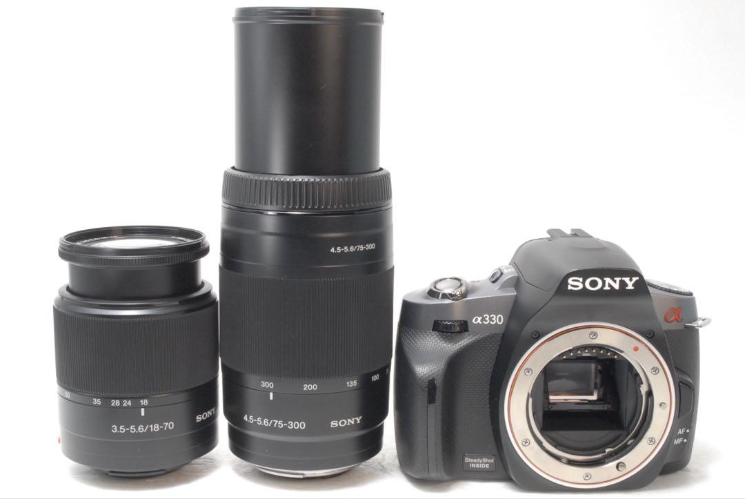 SONY α330 ❤️超望遠300mmダブルレンズ❤️新品カメラバッグ付❤️ ソニー