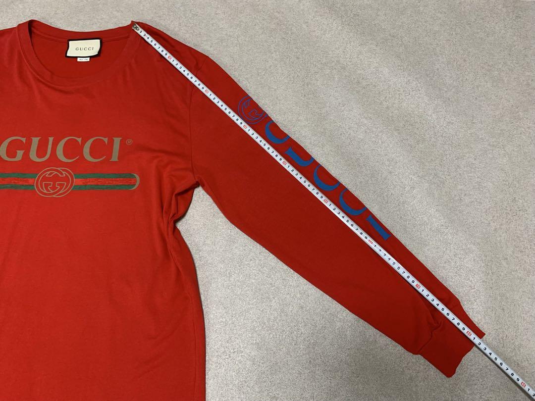 GUCCI(グッチ) ☆ドラゴン刺繍 カットソー 長袖 Tシャツ XL