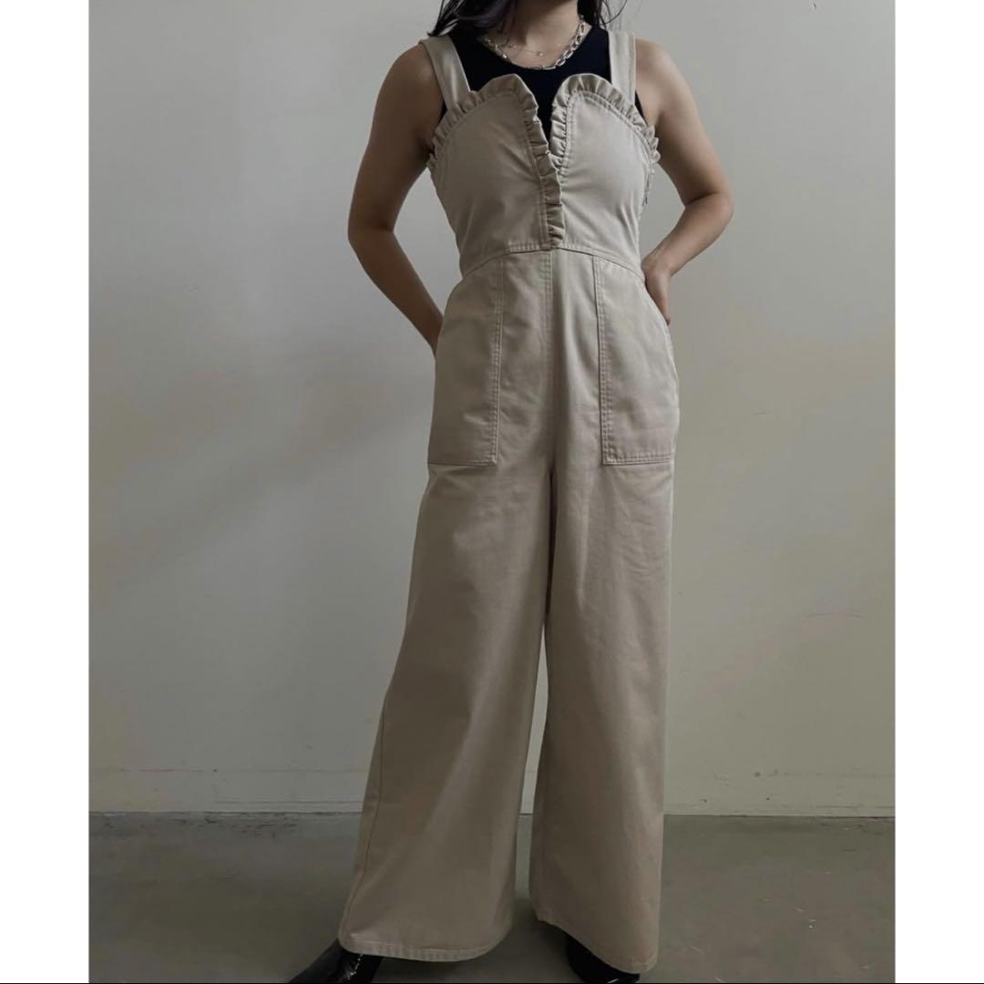 Ameri 新品♡ FRILL DETAIL OVERALL Ｍサイズ♡